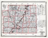 Chippewa County Map, Wisconsin State Atlas 1959
